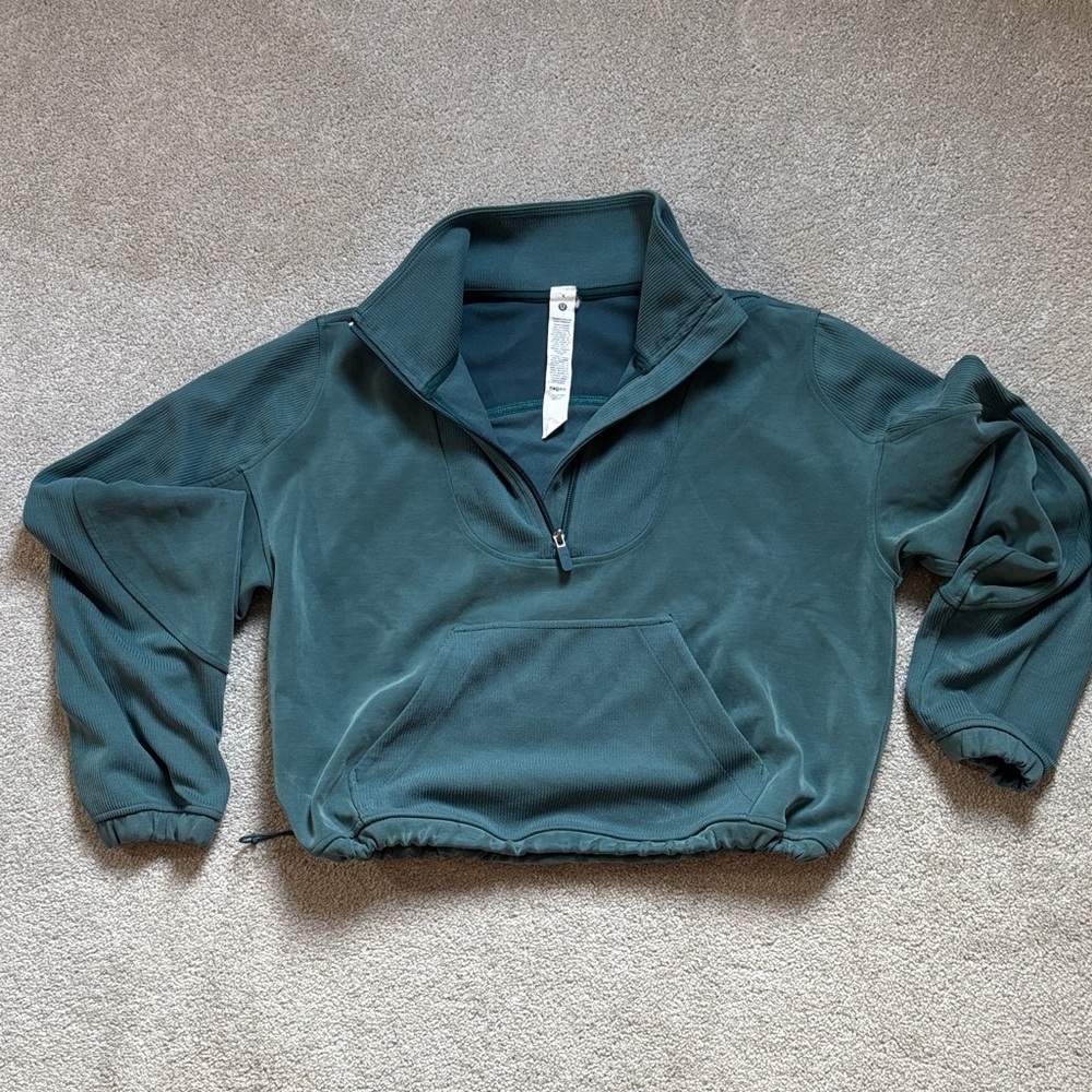 lululemon athletica Teal Half-Zip Sweater